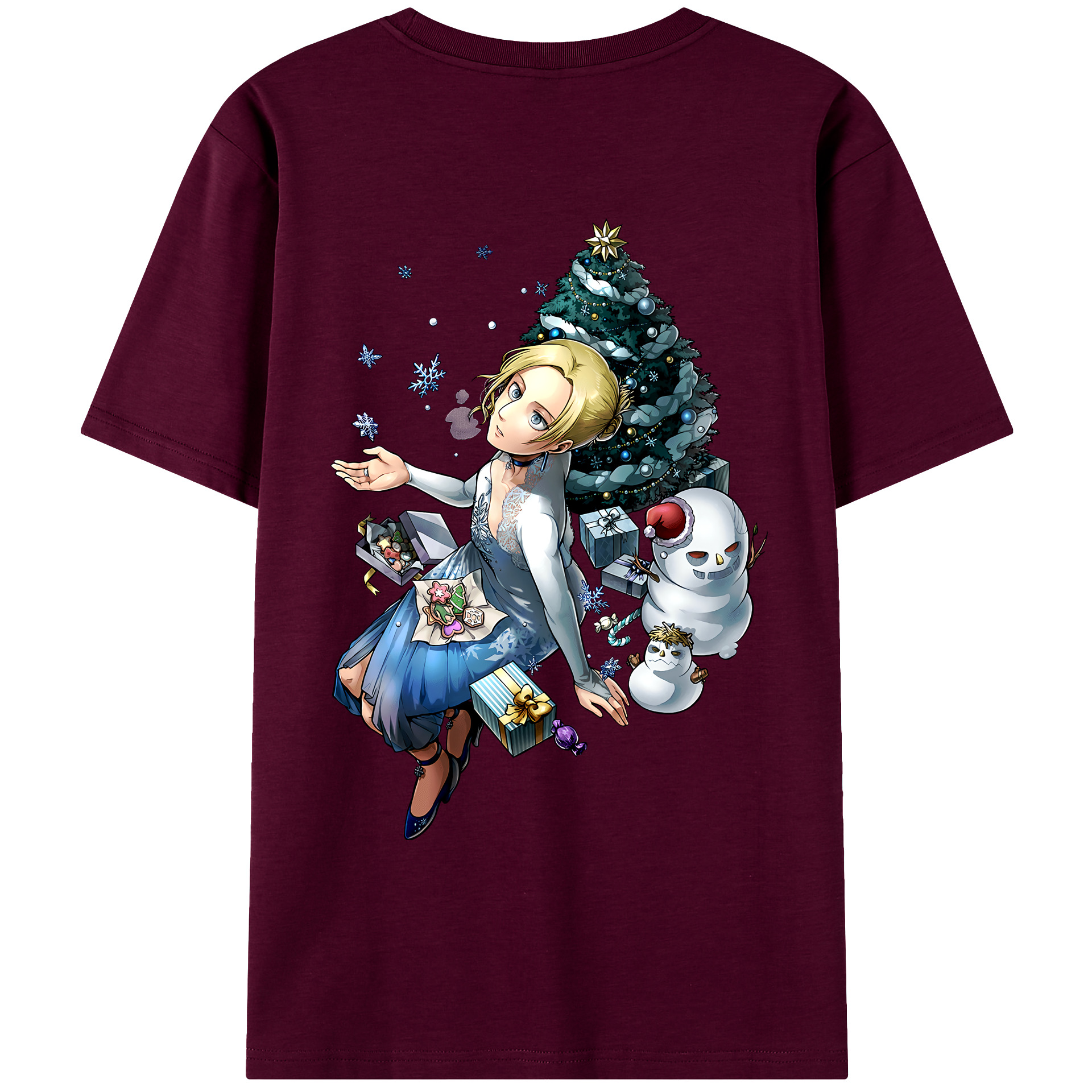 （画像用） 進撃の巨人 アニ・レオンハート Attack on Titan Annie Leonhart レディース半袖Tシャツ(バックプリント)